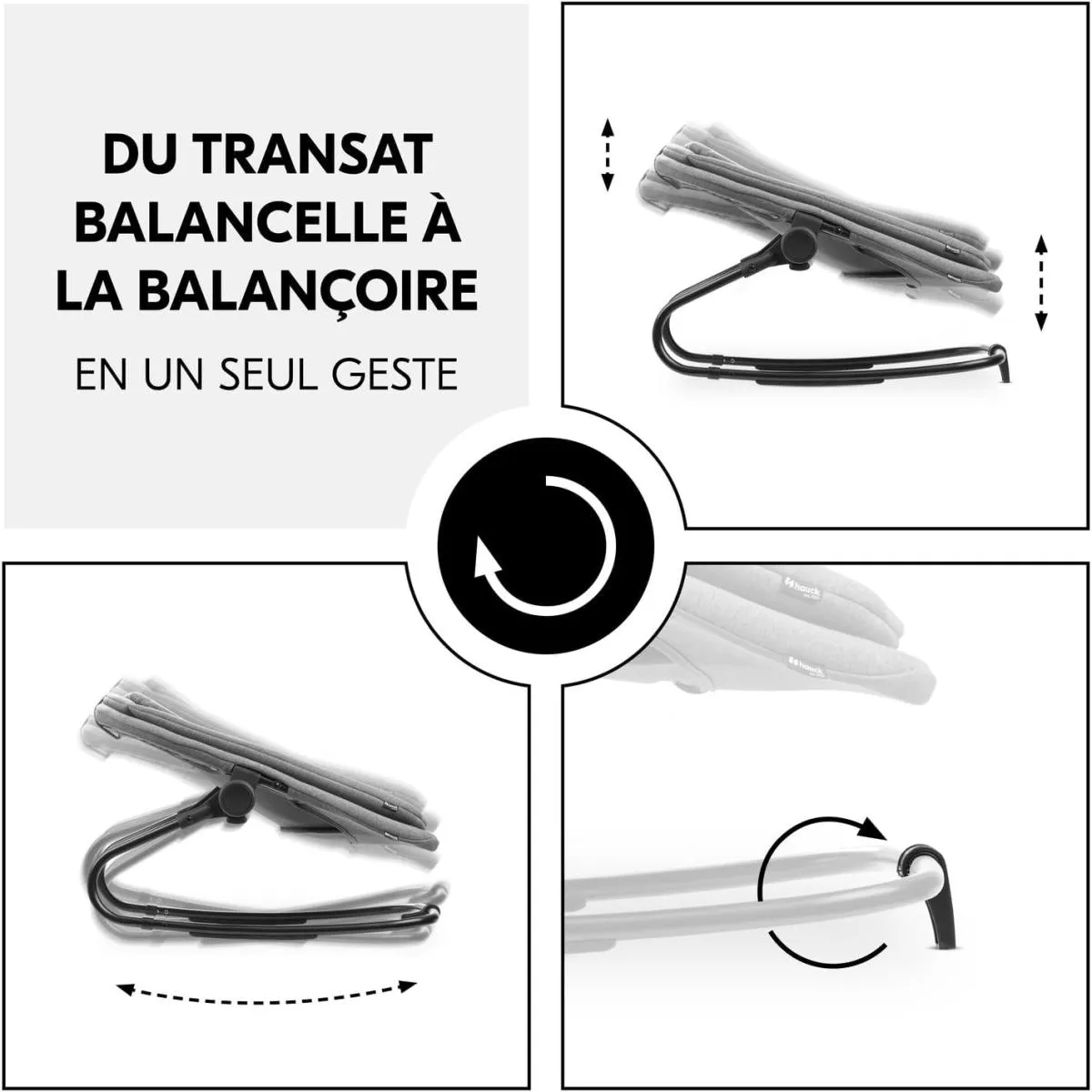 Hauck Transat Bébé Dark Grey
