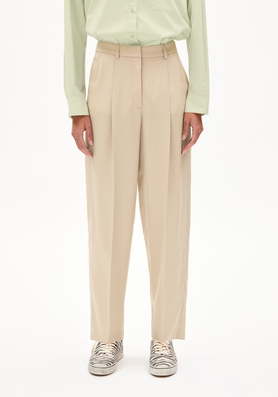 Armedangels Tencel-Hose Sandrinaa Tapered Sand Stone