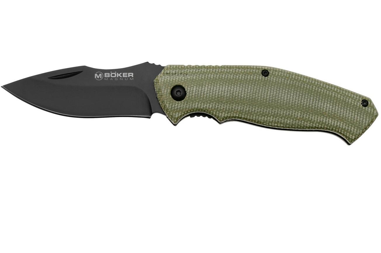 Böker Magnum Advance Pro 42 01RY306SOI Green Micarta, Knivesandtools Exclusive, zakmes