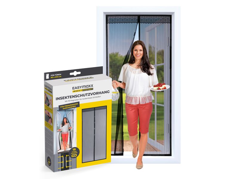 EASYmaxx Fliegengitter Magic Click, 90 x 210 cm Türvorhang 90 x 210 cm»Magic Click»