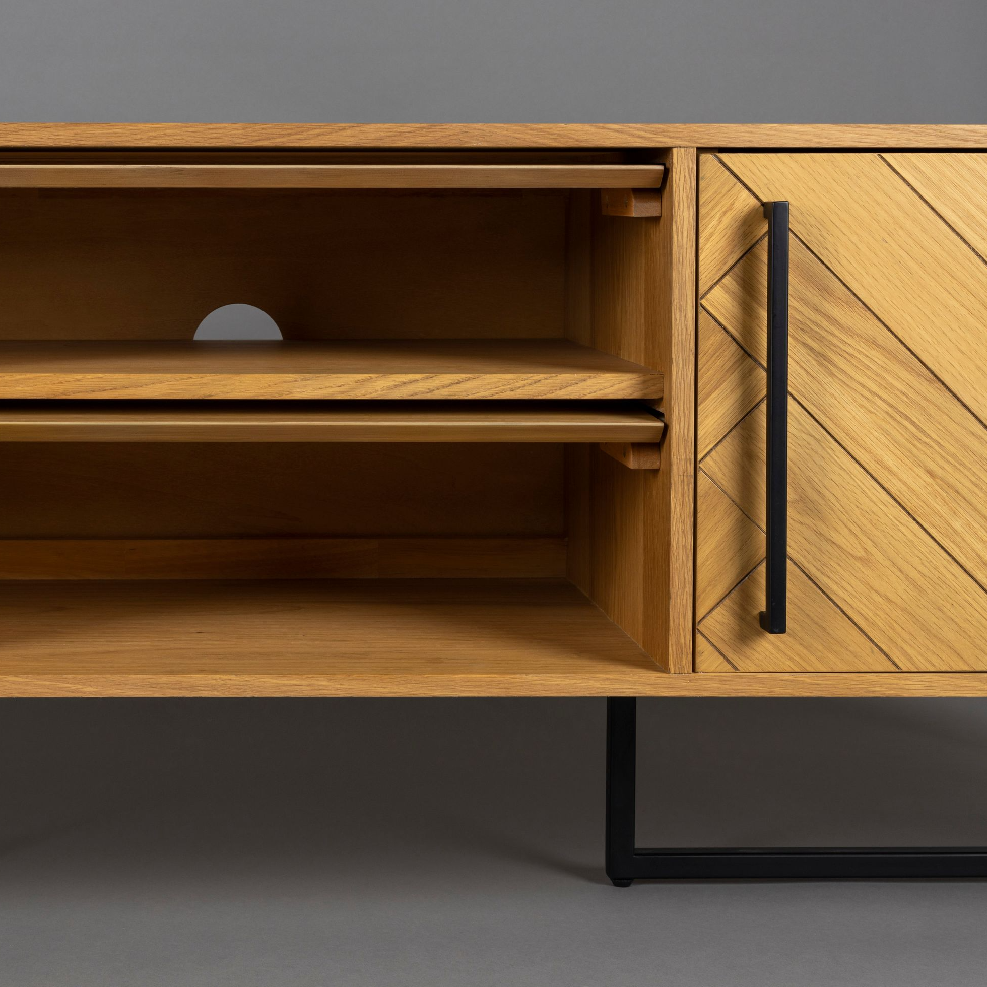 Dutchbone Class Dressoir Laag Eikenhout Bruin