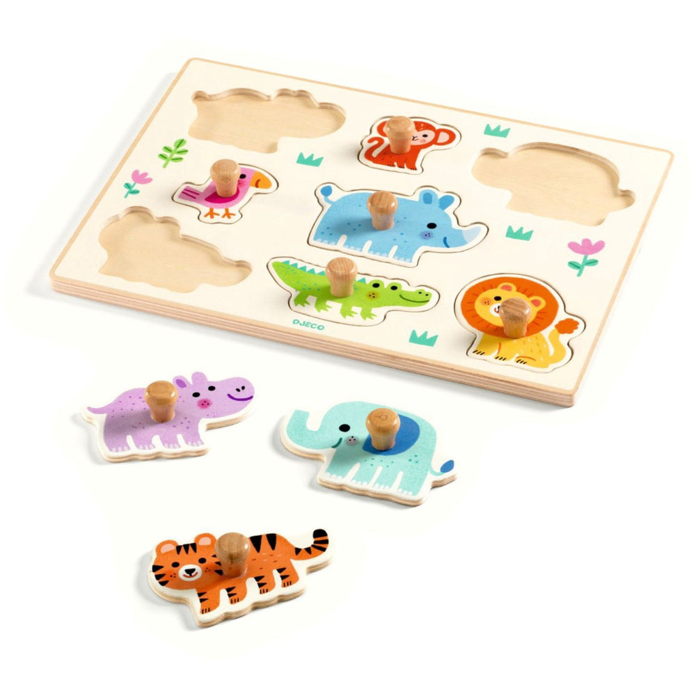 Køb Djeco Hippo'N'Co, Knoppuslespil
