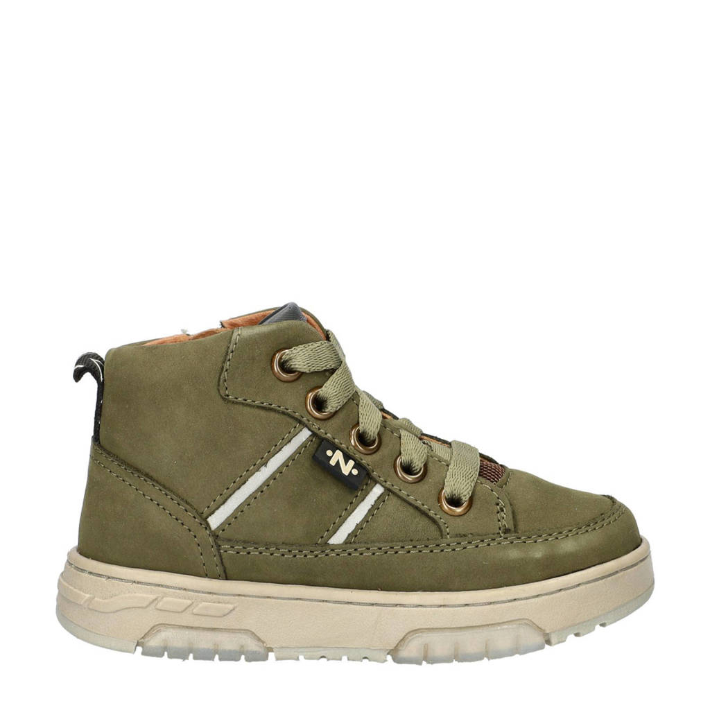Nelson Kids leren sneakers groen