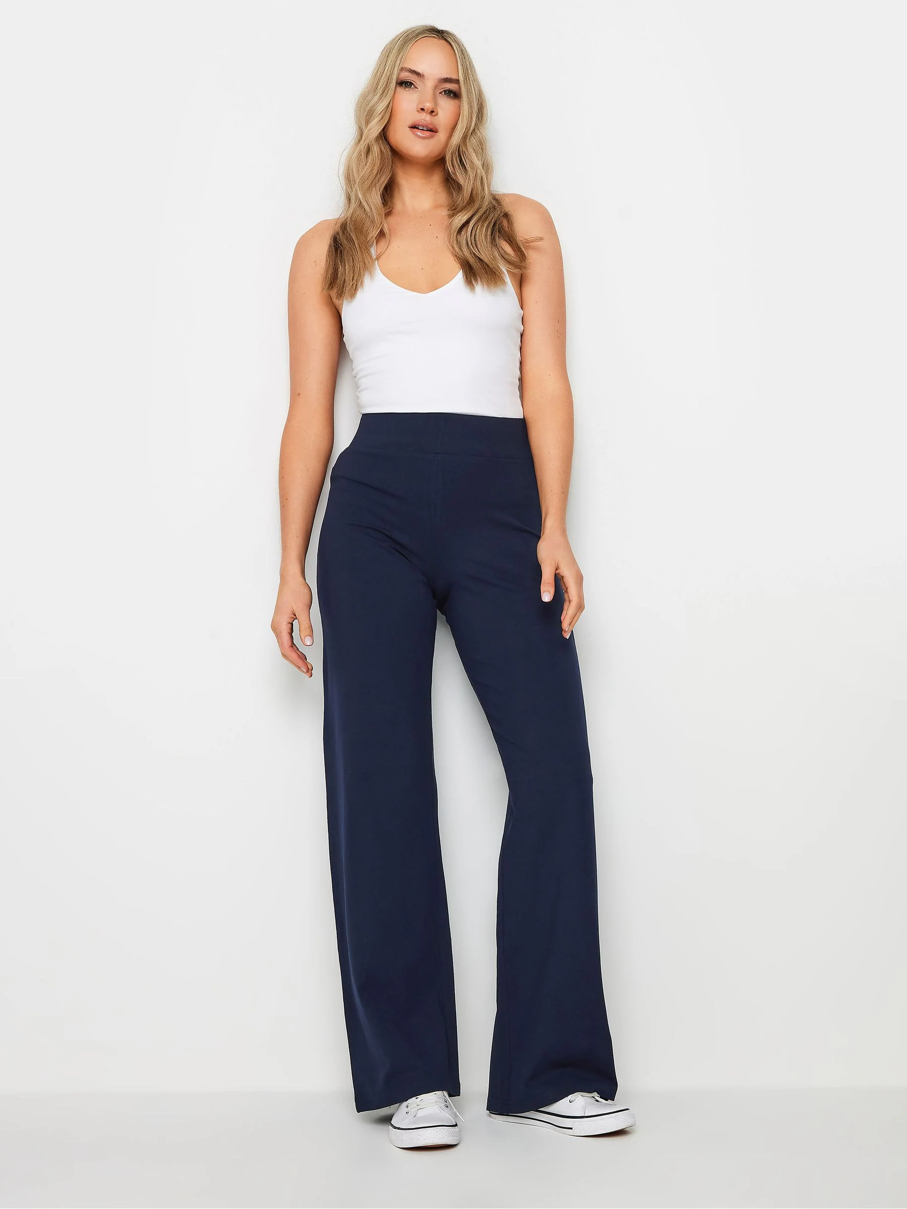 Long Tall Sally yogabroek met wijde pijpen