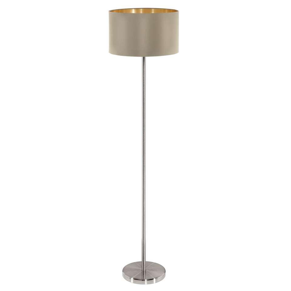 EGLO vloerlamp Maserlo - taupe/goud