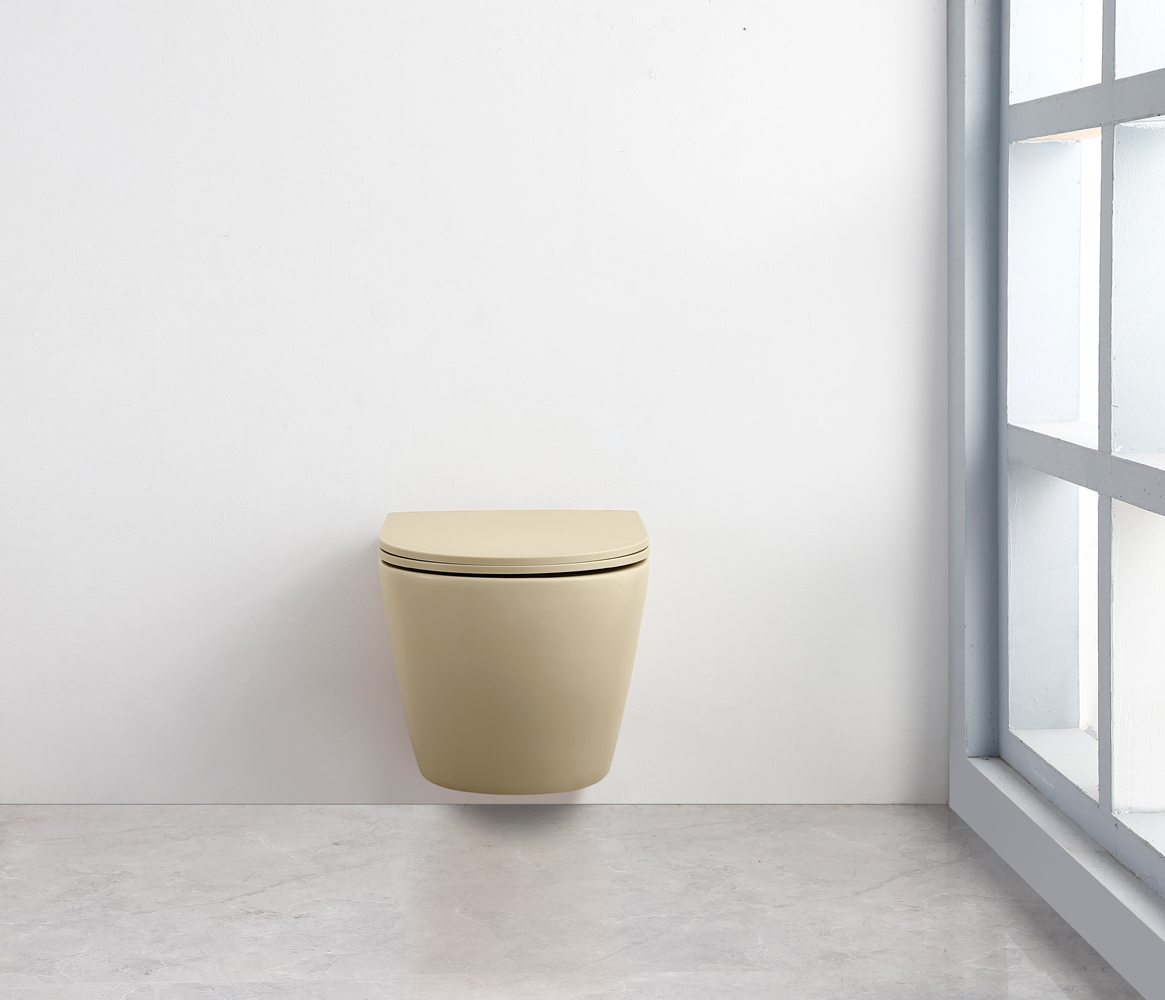 Grohe Rapid toiletset met Saniclear Itsie licht ivoor toiletpot randloos met softclose zitting