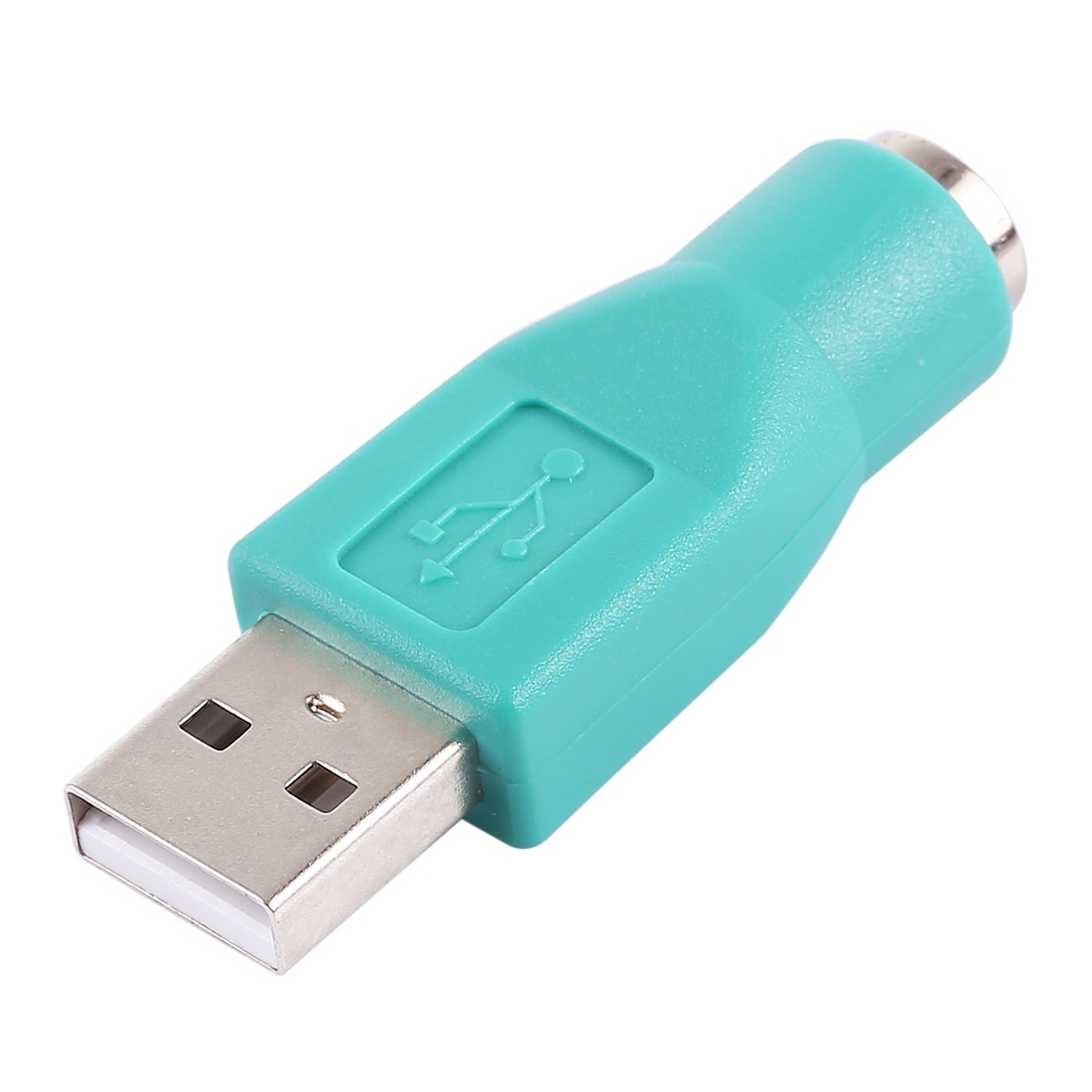 USB 2.0 auf PS2 Buchse Adapter Stecker (DIN6) Konverter für PC-Maus / Tastatur / Barcodeleser