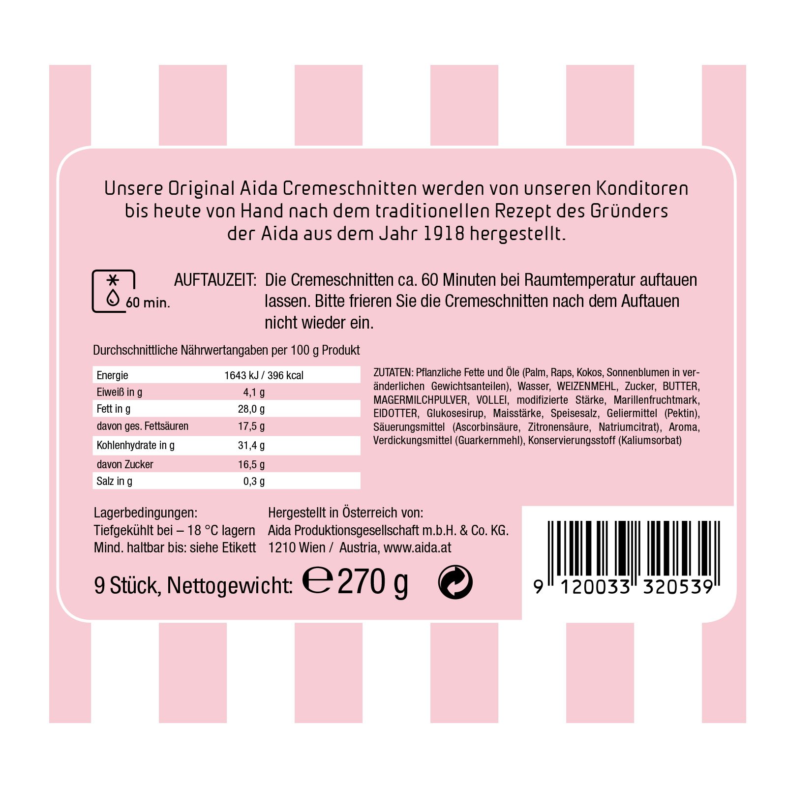 Aida Mini Cremeschnitten