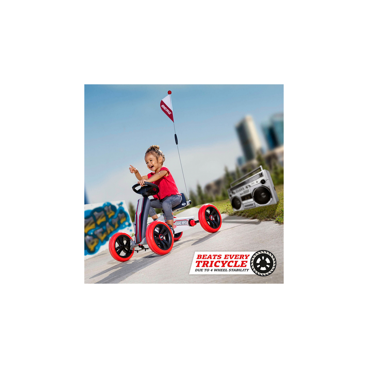 Kart à pédales buzzy beatz