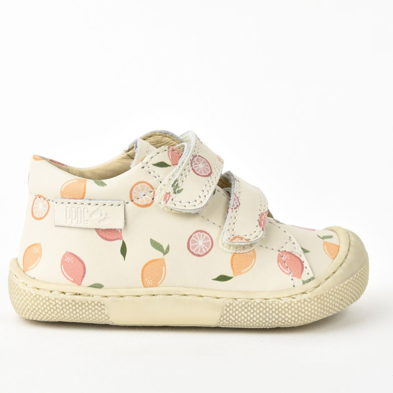 Naturino Naturino Barefoot Amur Velcros Print Lemon Soda