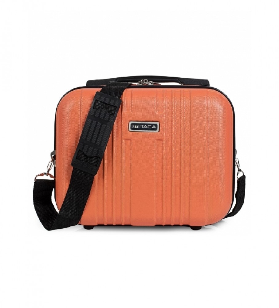 Nécessaire de viagem rígida grande ITACA em ABS, cor laranja (T71535) - 33x26x14cm