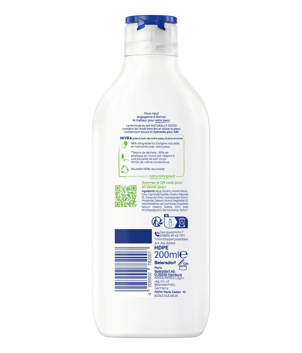NATURALLY GOOD LAIT CORPS HYDRATANT ALOE VERA BIO