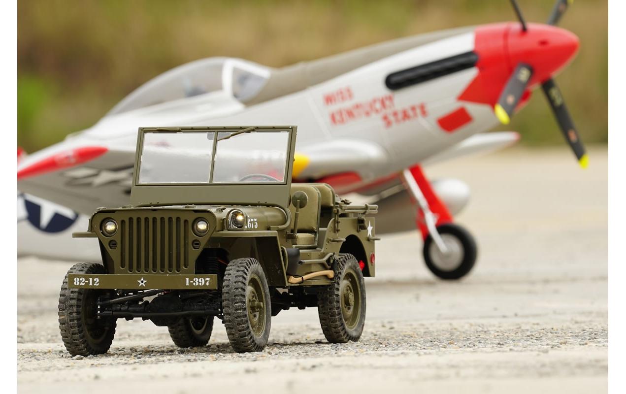 Scale Crawler 1941 MB Willys Jeep ARTR, 1:6<br>1941 Willys Militär Jeep – Ein Traum für jeden Scaler