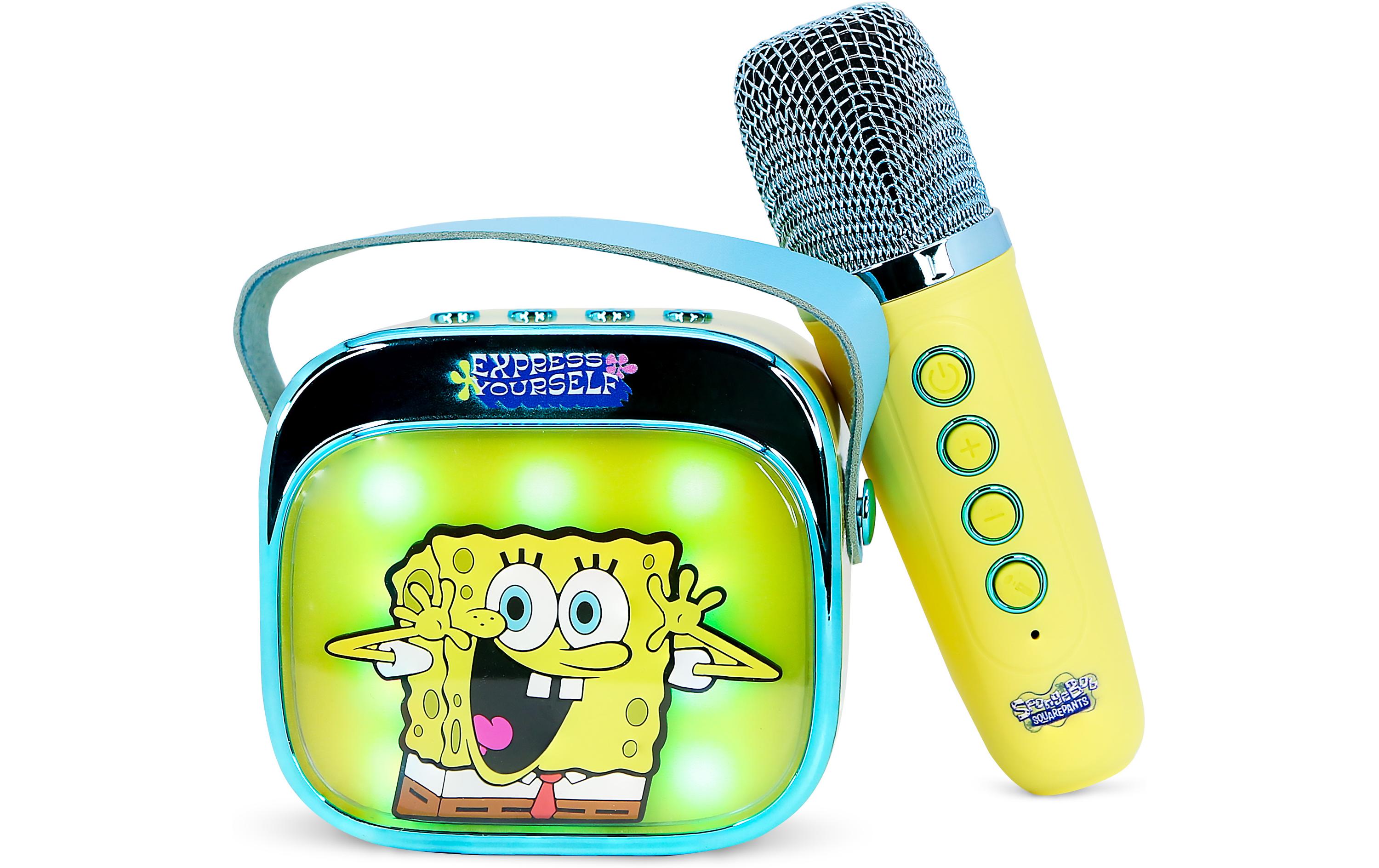 Spongebob LED Wireless Karaoke Lautsprecher und MikrofonMit LED-Leuchten