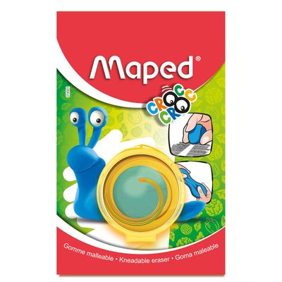 Maped Croc Croc malléable - Gomme - boîte de protection refermable