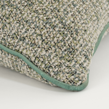 Sierkussen bouclé groen - l45xb45xh10cm