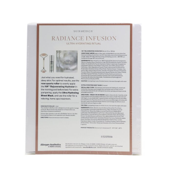 Skin Medica Skin Medica Radiance Infusion Ultra Hydrating Ritual Set: HA Rejuvenating Hydrator 28.4g   Ultra Hydrating Sheet Mask 2pcs   Rose Quartz Roller 4pcs