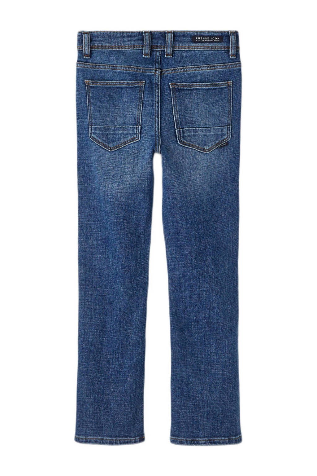 NAME IT straight leg jeans NKMRYAN dark blue denim