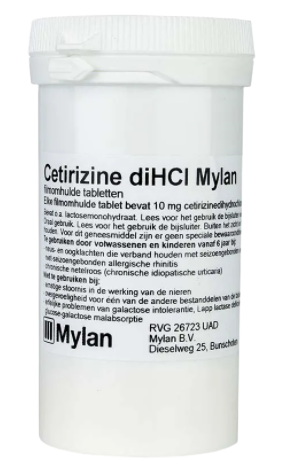 Mylan Cetirizine diHCl Mylan 10mg 250tb