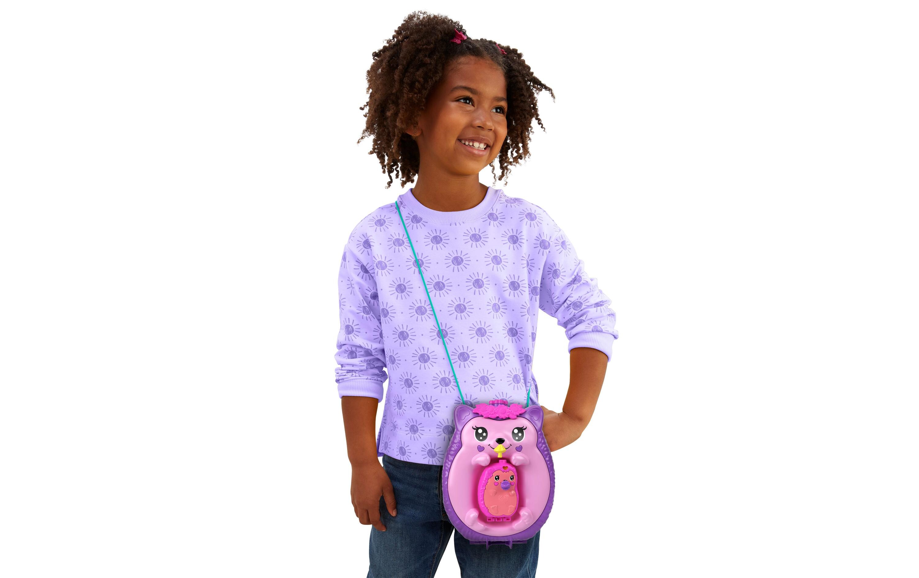 Spielset Igel-Mama & Baby SchatulleHandtaschen-Spielset mit 2 Puppen & 16 Accessoires inklusive Haustieren