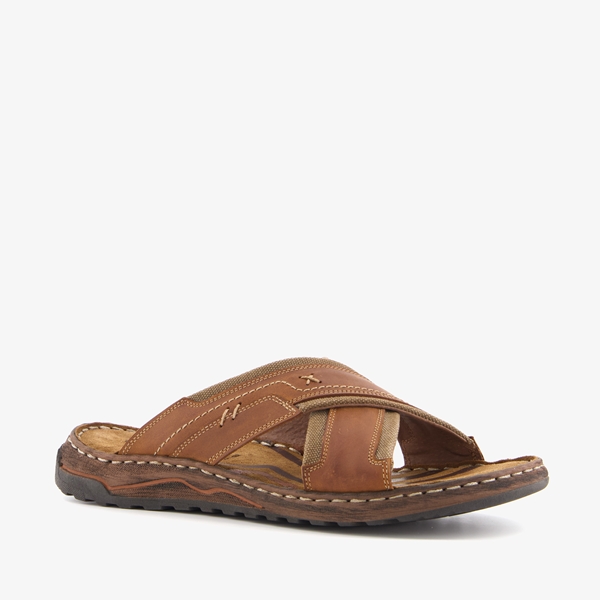 Van Beers leren heren slippers