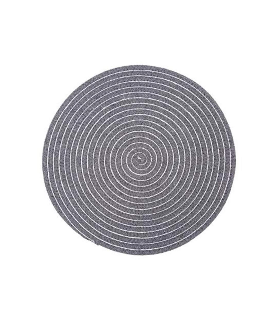 Set de Table Rond Déco Shiny 35cm Gris Foncé