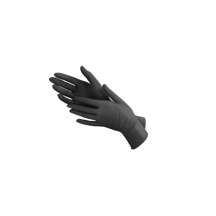 1000st Handschoenen soft nitril X-Large ongepoederd zwart 1000st