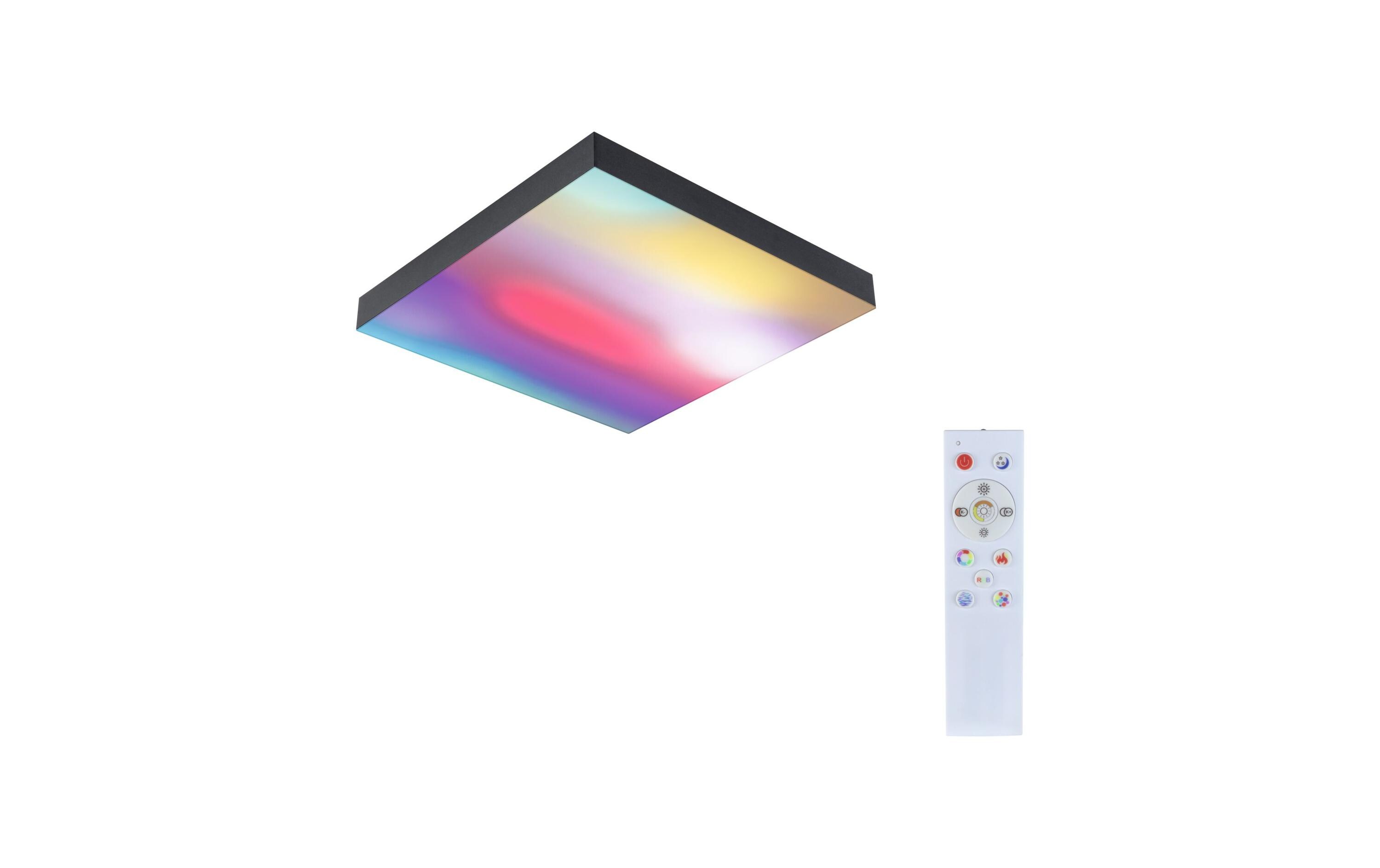 Deckenleuchte LED Panel Velora Rainbow, 13.2W, RGBW, SchwarzLED Panel