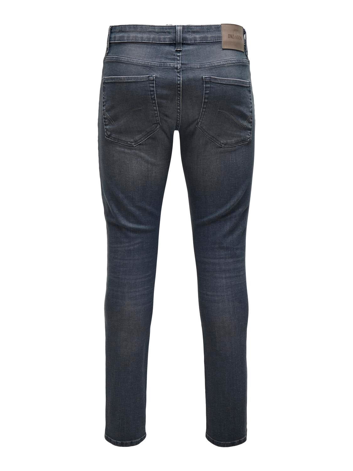 ONSLOOM Niedrige Taille Slim Fit Jeans Medium Grey Denim