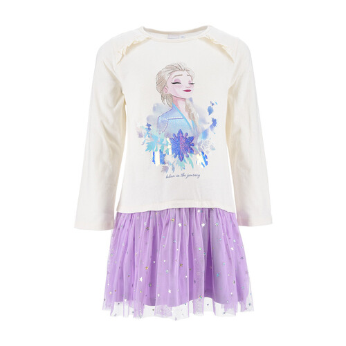 TEAM HEROES  - ROBE REINES DES NEIGES / FROZEN - Blanc / Violet