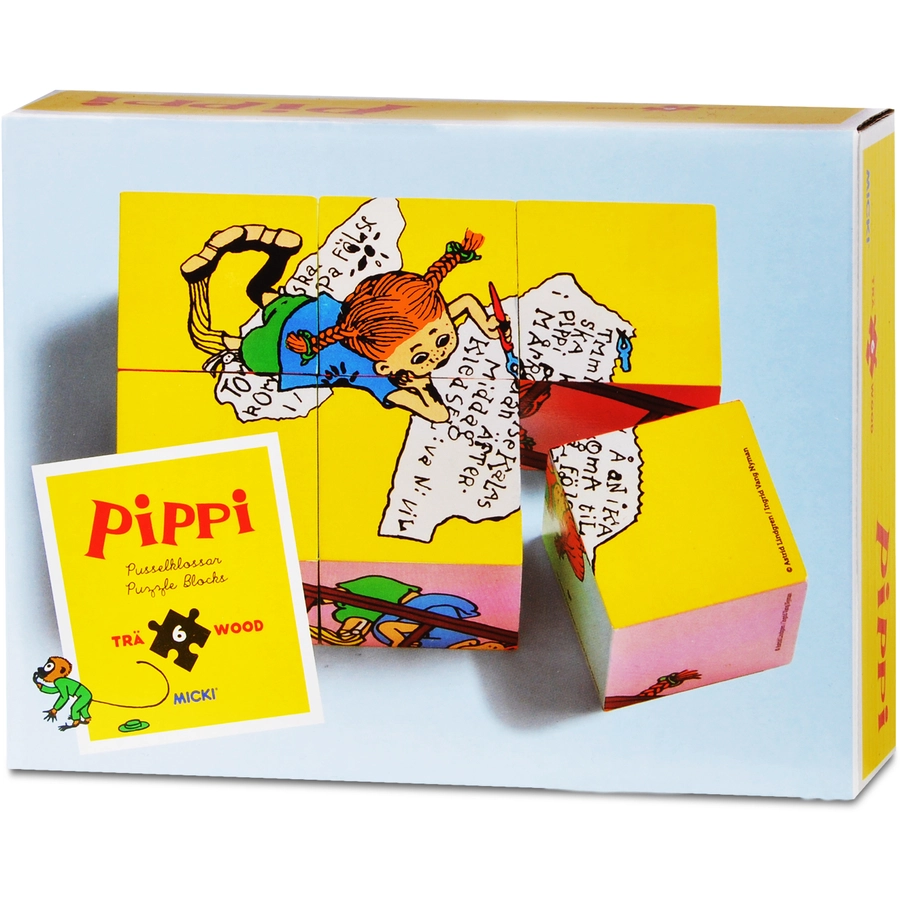 Pippi Langstrumpf Pippi Puzzle-Bausteine, 6 St.