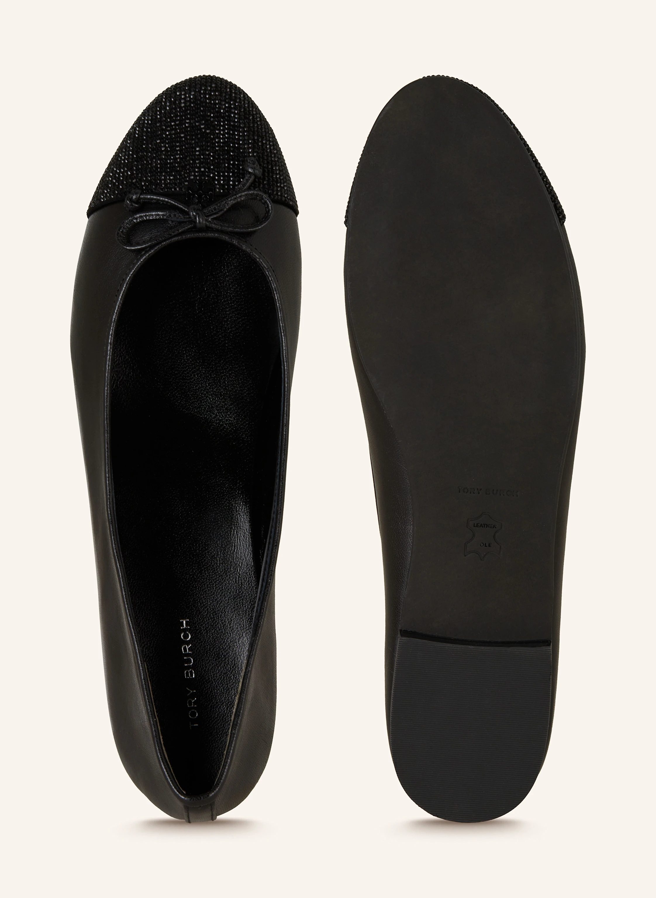 TORY BURCH Ballerinas mit Schmucksteinen