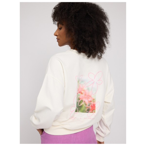 Mazine - Women's Back Print Flowers Sweatshirt - Pull