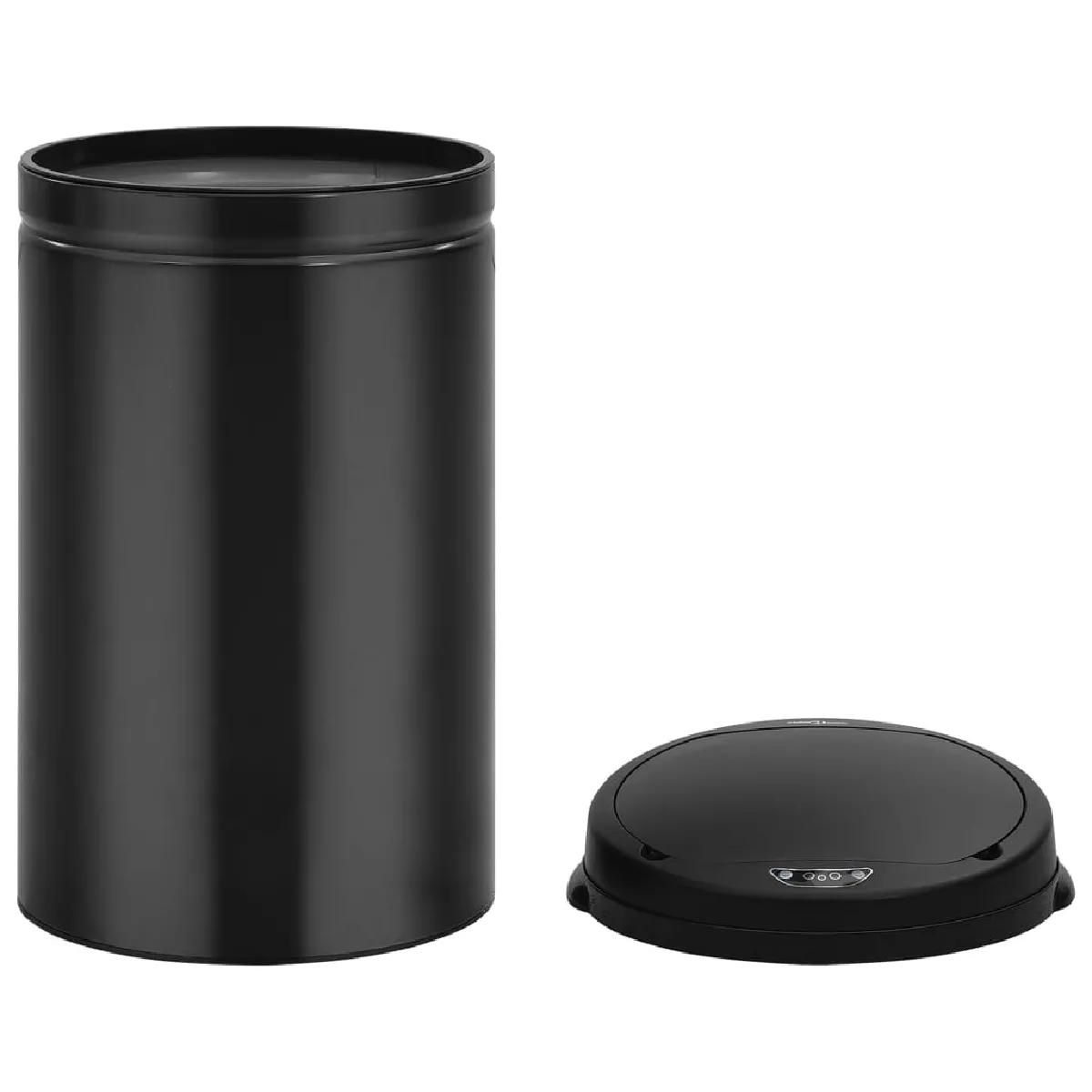 vidaXL Poubelle à capteur - 40L - Noir