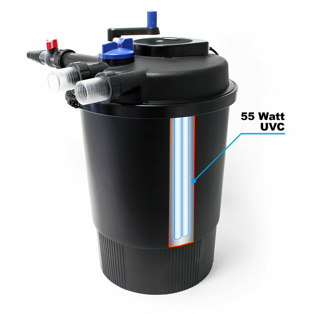 Filtre de bassin à pression uvc 55 watts jusqu'à 60000 litres