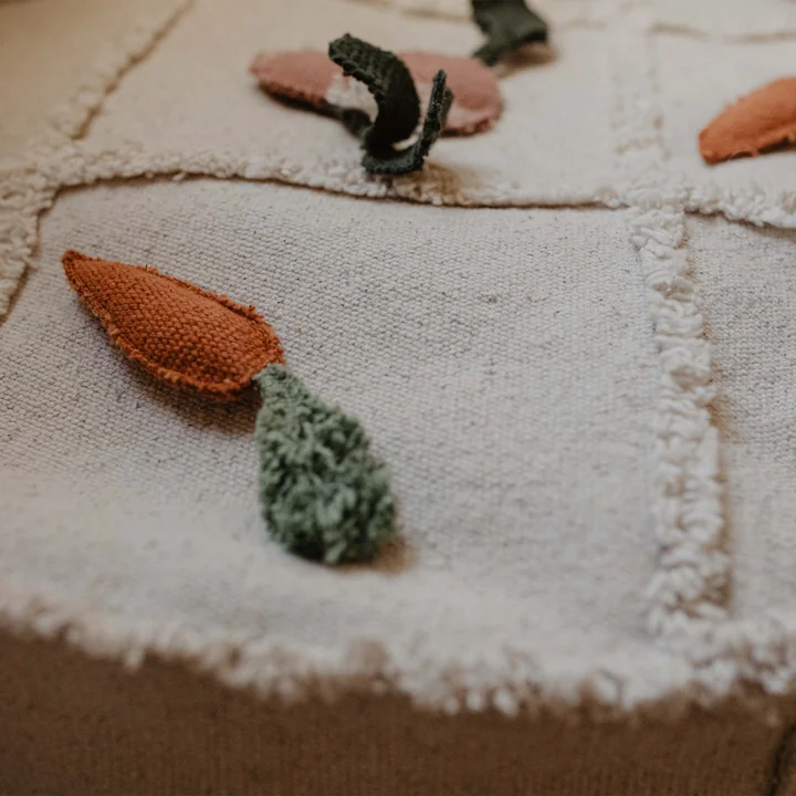 Lorena Canals - Tic-Tac-Toe Pouf, 50 x 50 cm, natur