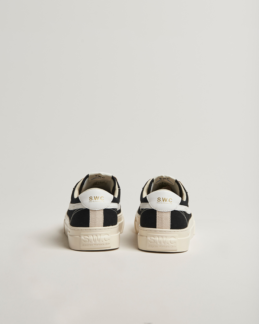 Stepney Workers Club Dellow S-Strike Cupsole Canvas Sneaker Black/White