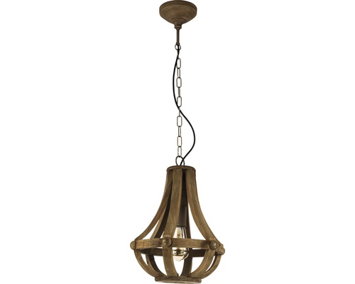 1-lamps hanglamp Ø 31 cm bruin