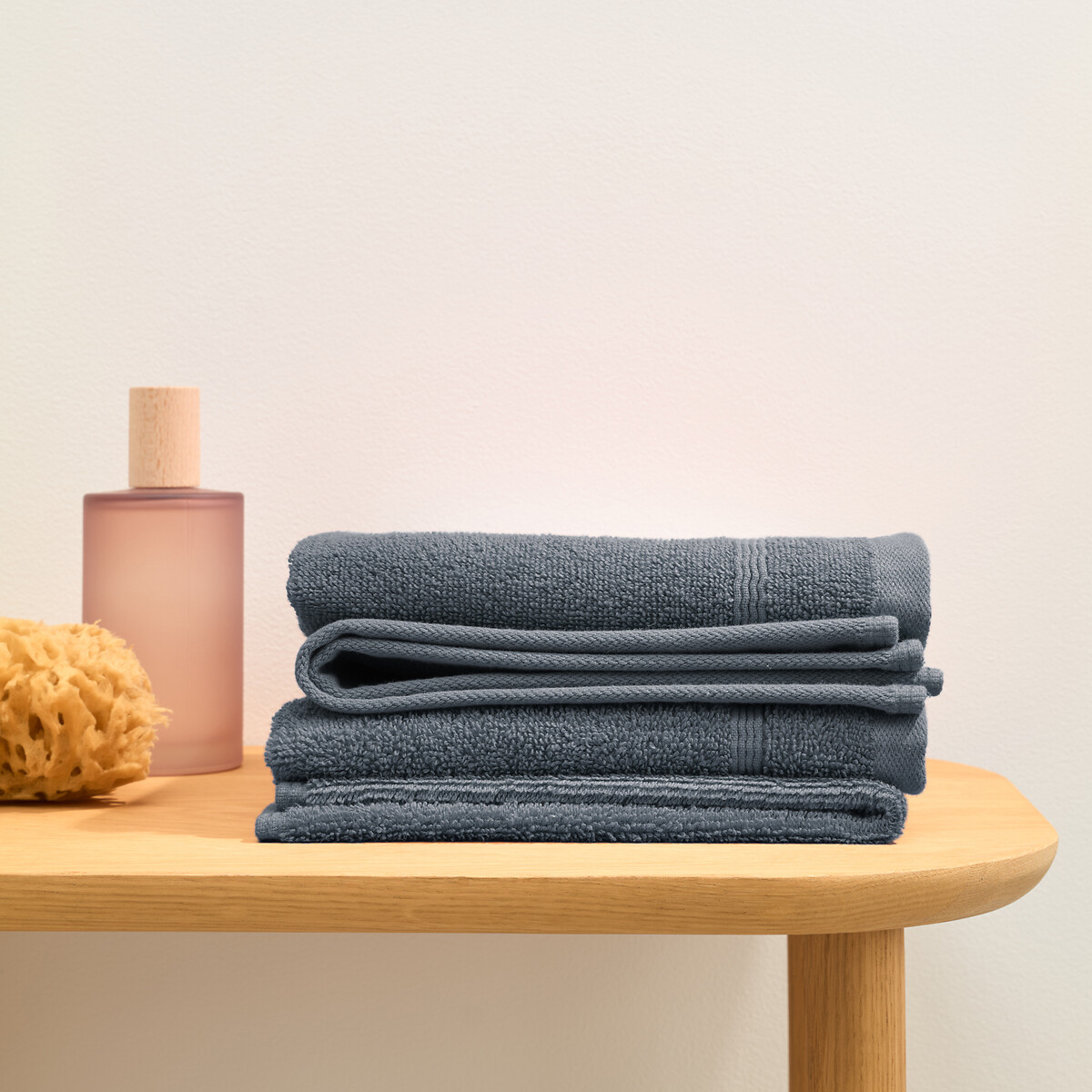 LA REDOUTE INTERIEURS<br>Conjunto de 4 toalhas de mão em tecido atoalhado 600 g/m², Zavara