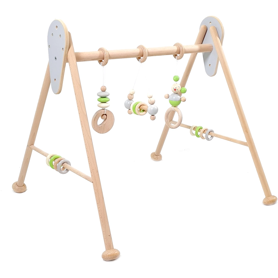 HESS Babyspielgerät Mäuschen, natur apfelgrün