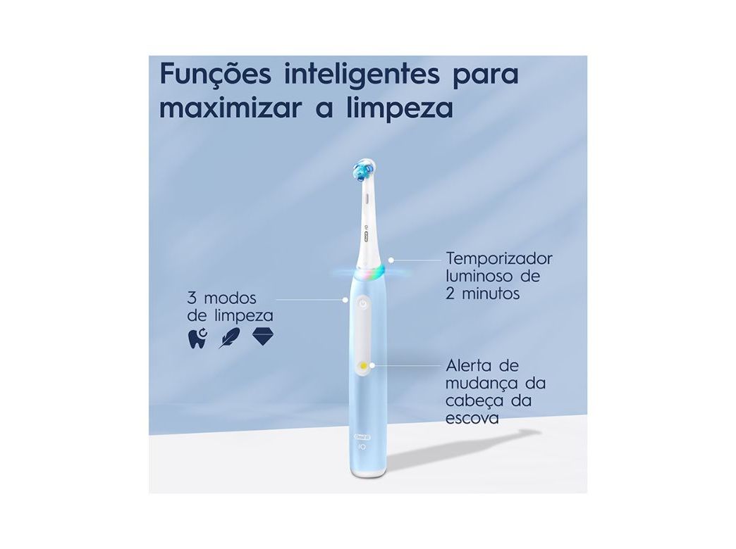 ESCOVA DENTES ELÉTRICA ORAL-B IO 3S AZUL