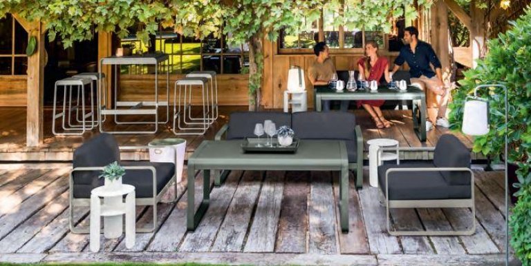 Fermob Bellevie salontafel 140x80 Liquorice