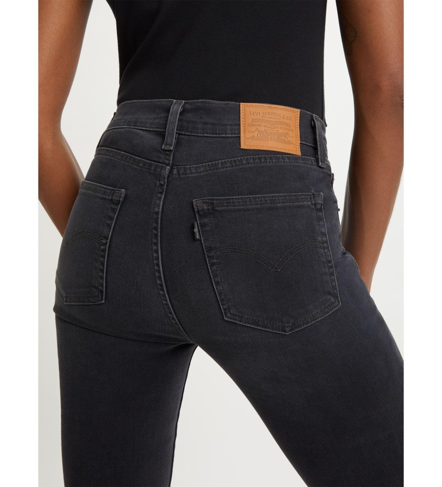 Calça jeans Levi's 724 reta preta