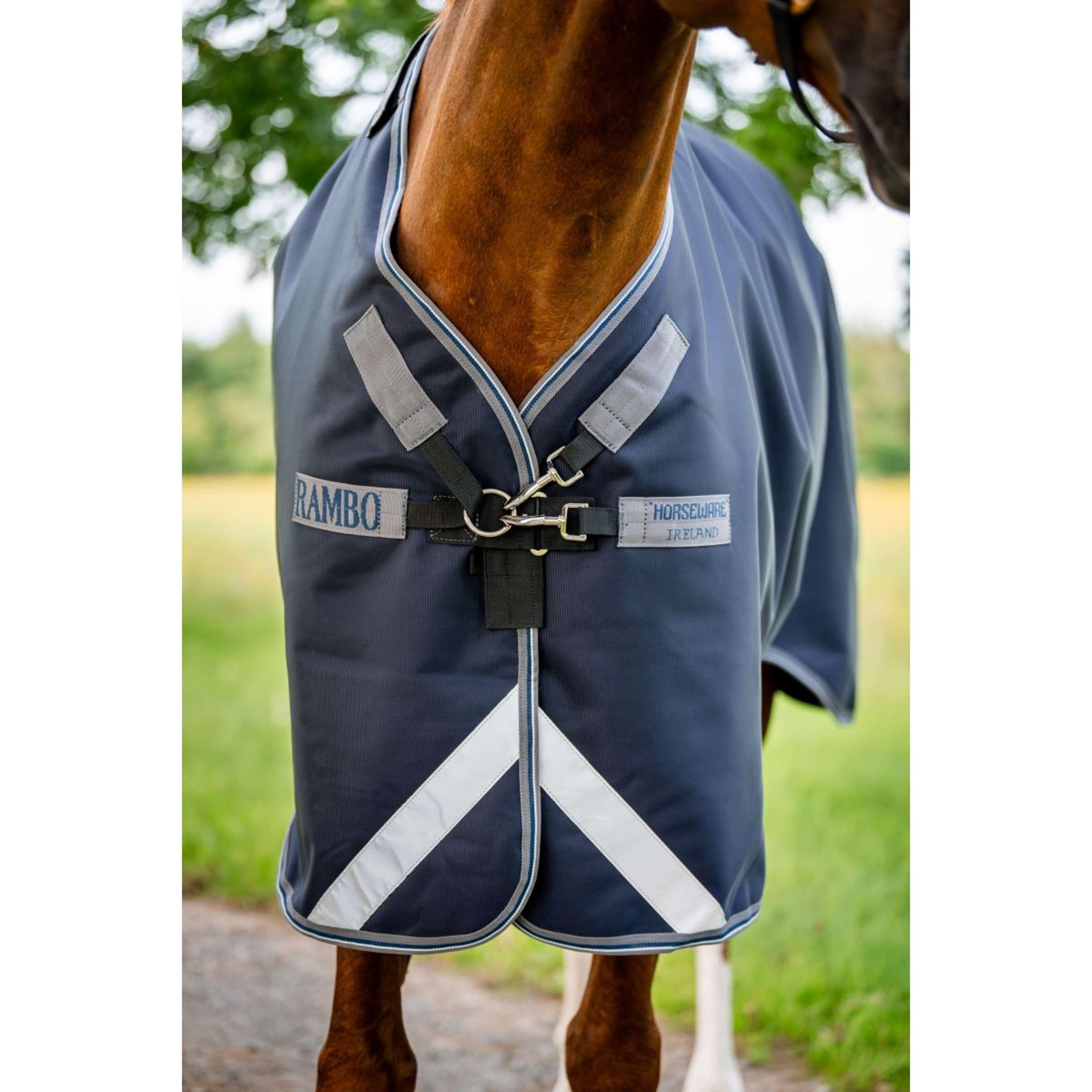 Rambo Turnout 1680D 0g Navy/Thunderstorm Grey/Silver