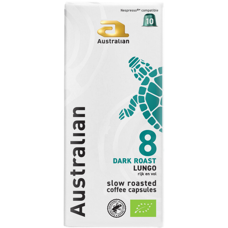 Australian Dark roast lungo capsules