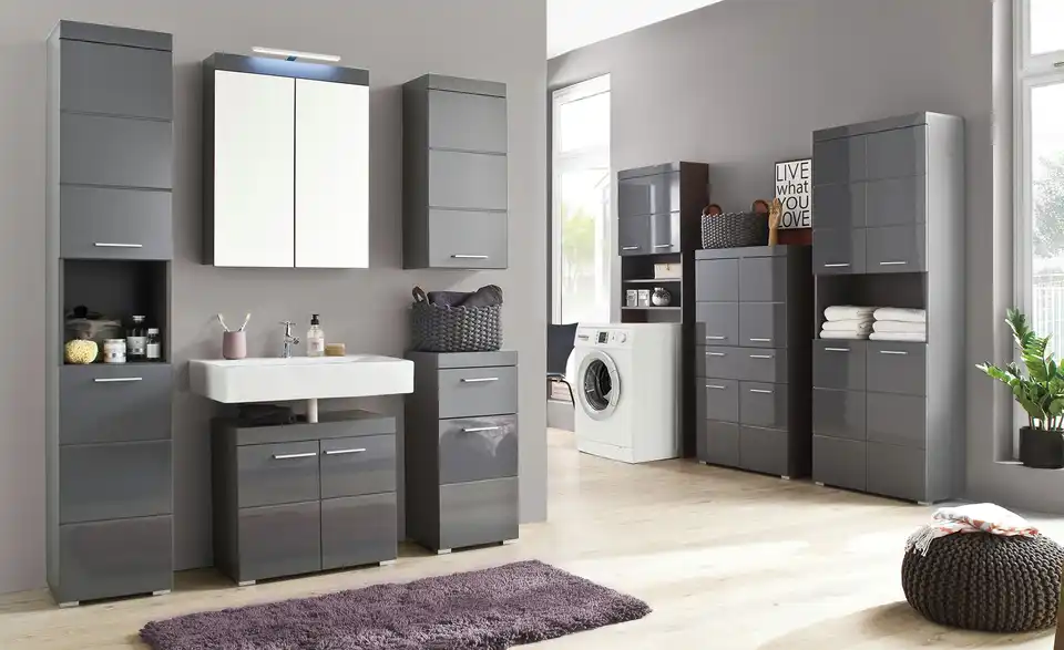 Hochschrank Amanda Agave grau