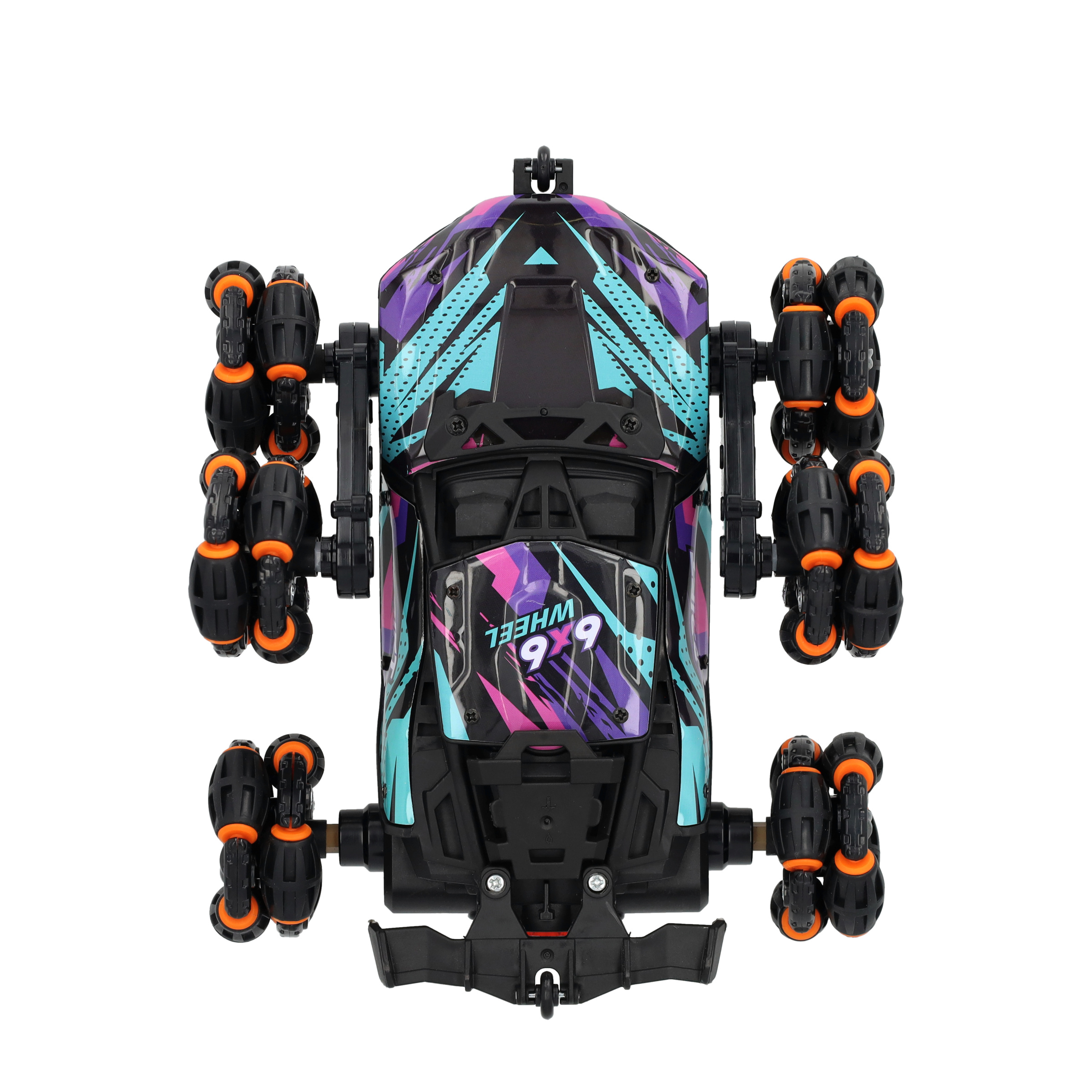 (1:20) Ferngesteuertes 2.4GHz RC Spielzeug Auto Six Wheels Offroad Car mit 360° Drehung / LED Licht / Sprühnebel (Batteriebetrieben) - Assortiert
