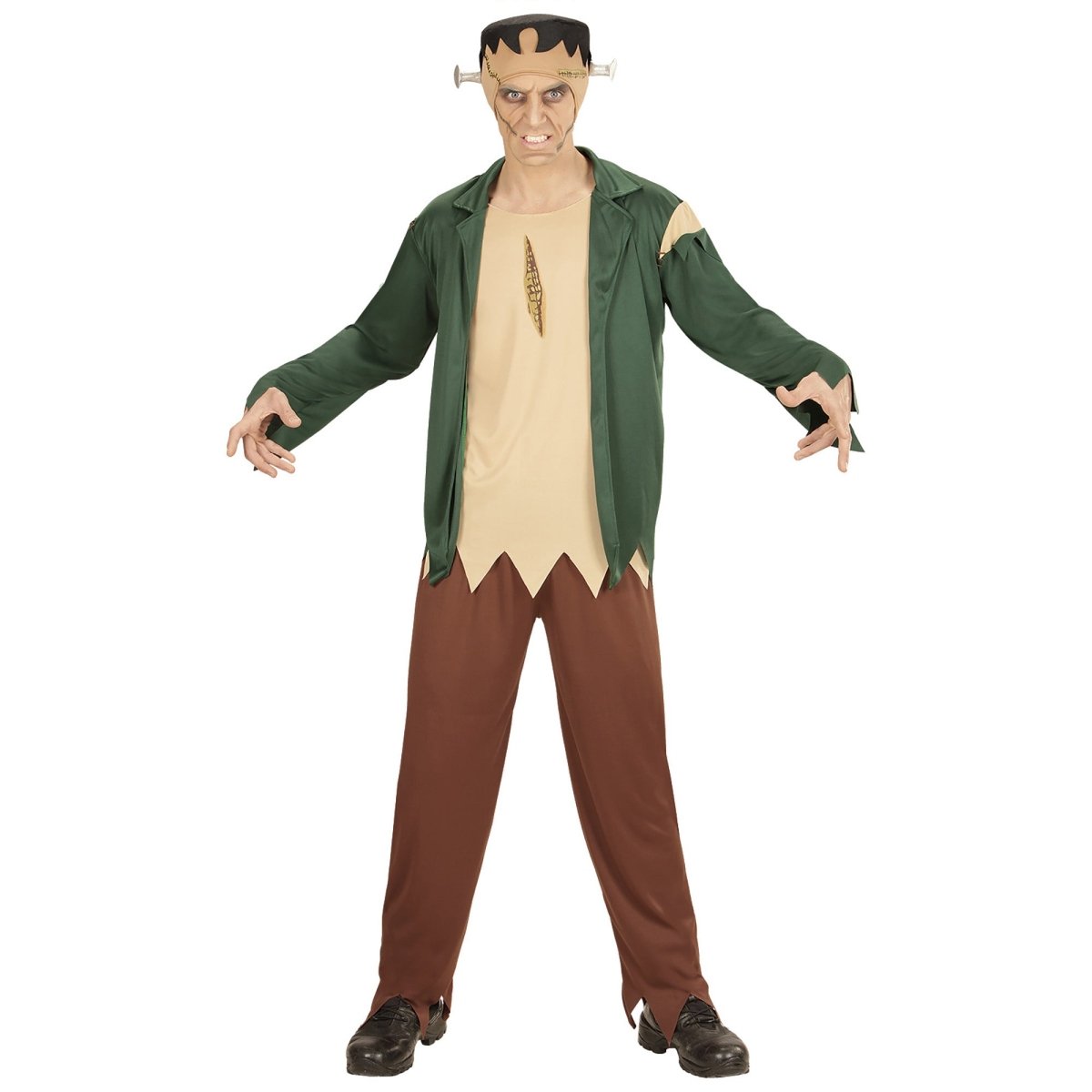 Halloween Kostuum Groen Heren Zombie