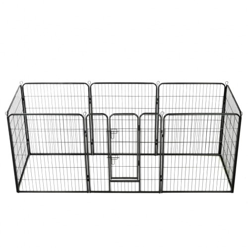 Canil externo para cães, preto