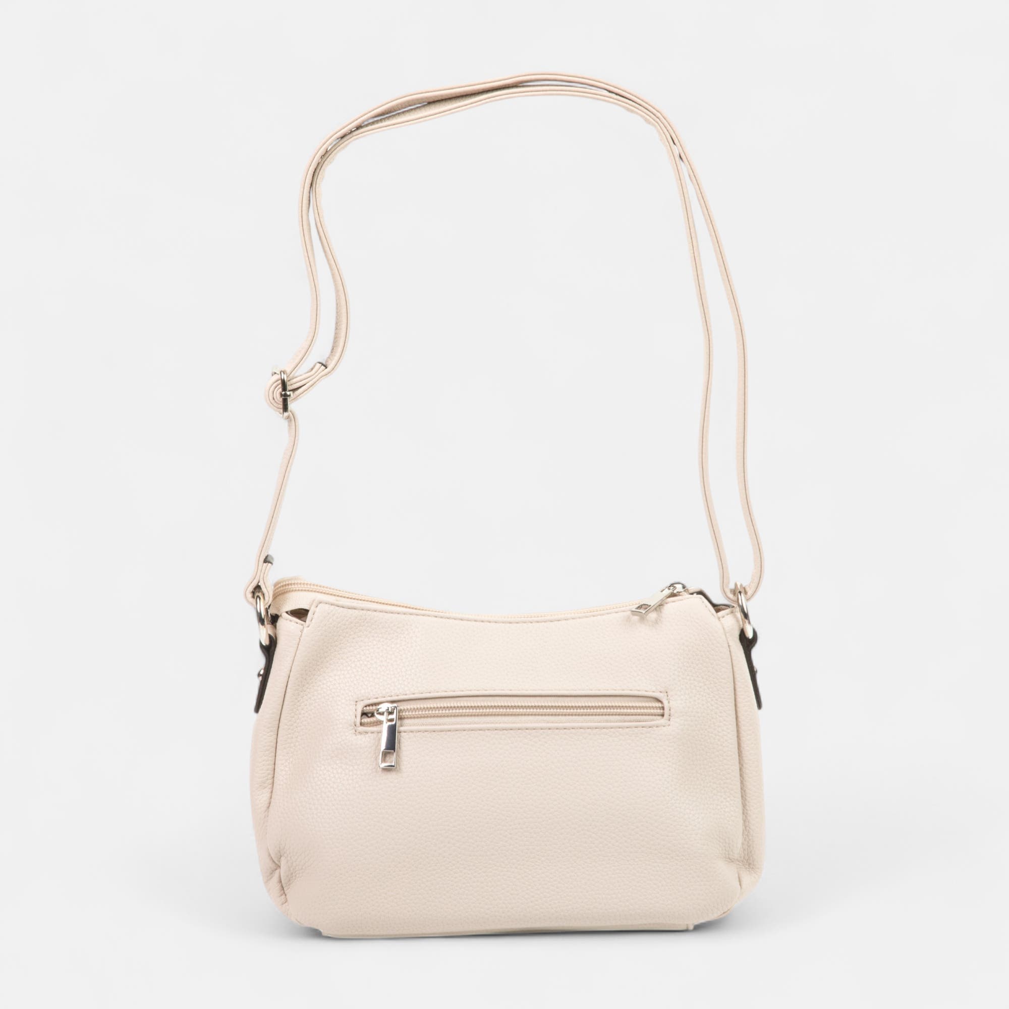 Sac bandoulière beige